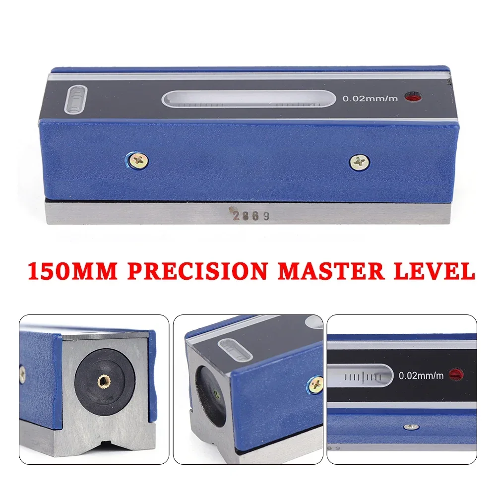 150mm/300mm Precision Master Level Instrument 0.02mm/m High Accuracy Bar Level Machinist Tool