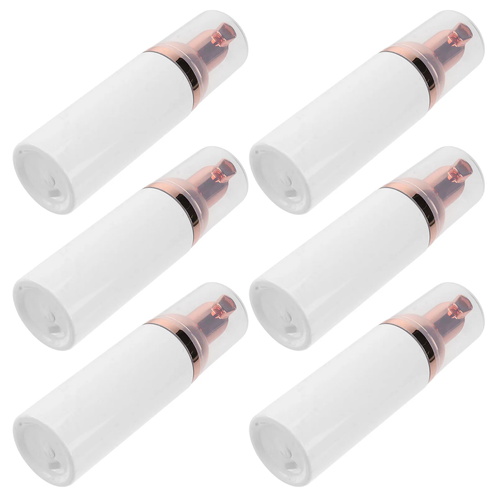 

6pcs Foam Bottle Long Straw Travel Shampoo Container Makeup Pump Reusable Eco Friendly Lotion Dispenser Portable Soap Holder