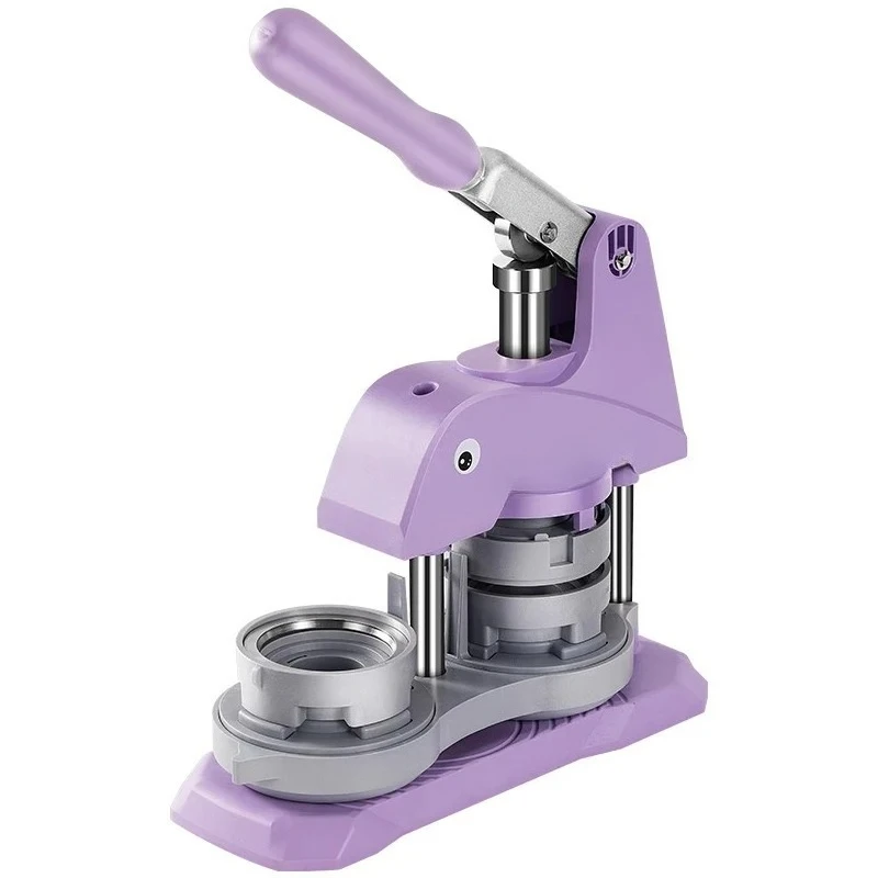 New Badge Pin Button Maker Machine DIY 58mm Badge Press Maker Machine (NO Consumables) for Making Fridge Magnets, Keychains
