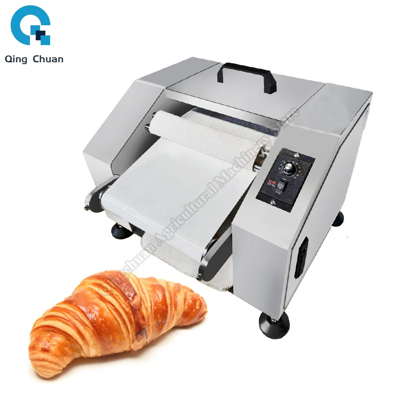 Croissant Forming Machine Baking Equipment Small Desktop Croissant Rolling Machine Croissant Dough Shaping Rolling Machine