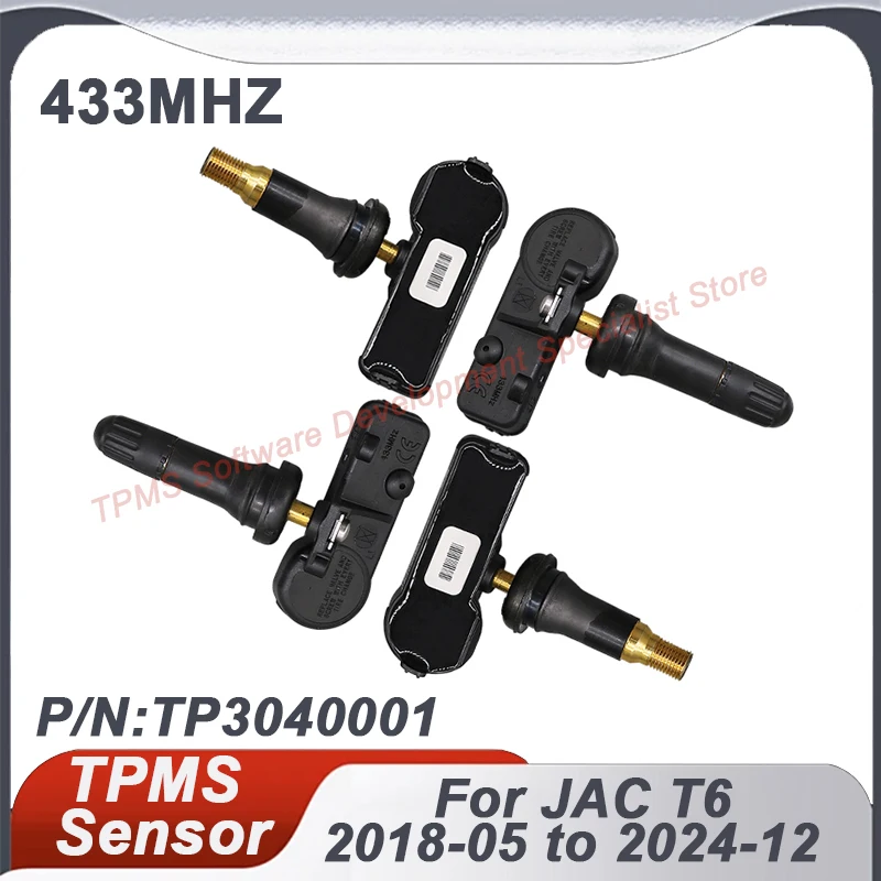 

4PCS 433MHZ Tire pressure sensor For JAC T6 2018-2024 TP3040001
