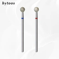 HYTOOS 5mm Ball Cuticle Clean Nail Drill Bit Russian Diamond Nail Bits Safety Under Nails Cleaner Tools for Cuticle Dead Skin