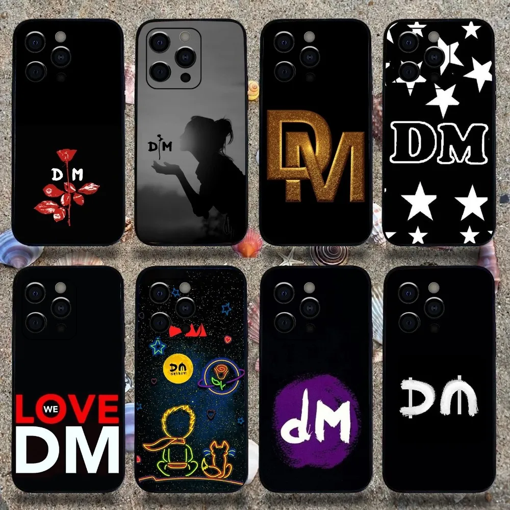 

D-Depeche Mode Rock Band Phone Case For Apple iPhone 15,14,13,12,11,Pro,X,XS,Max,XR,Plus,Mini Soft Black Cover