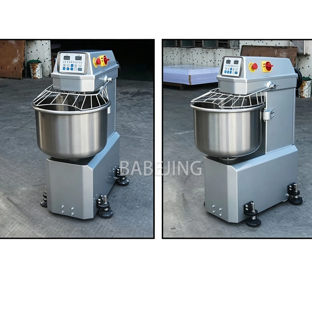 Commercial Dough Kneading Blender, Spiral Mixer for Croissant Bagel Bakery Restaurant Use
