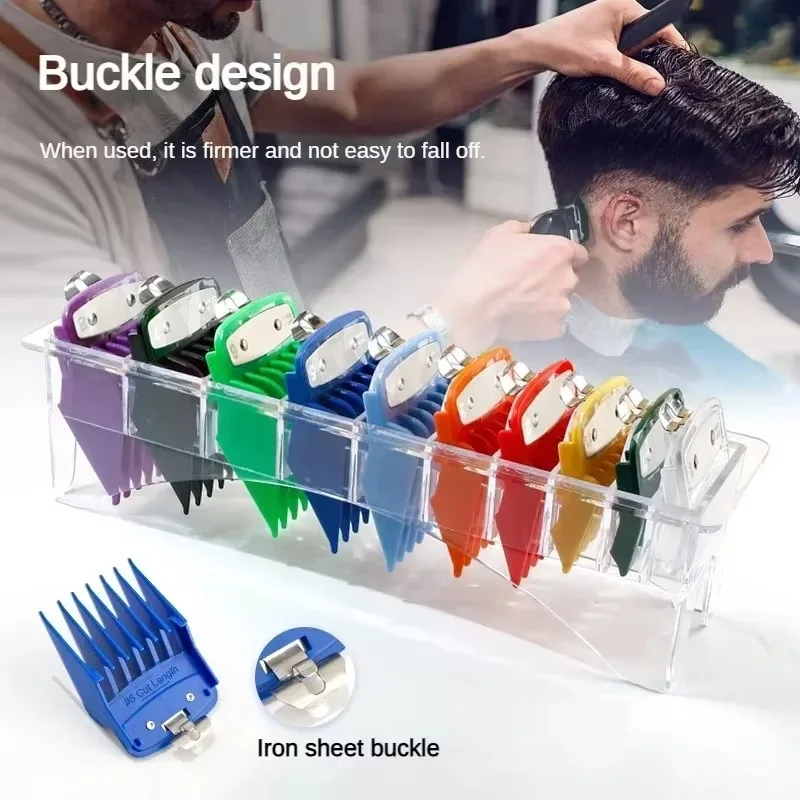 

8PCS Magnetic Hair Clipper Limit Combs Kit Hairdressing Cutting Guides Guards Set Tool Spare Part 1.5-25MM For Wahl Replacement