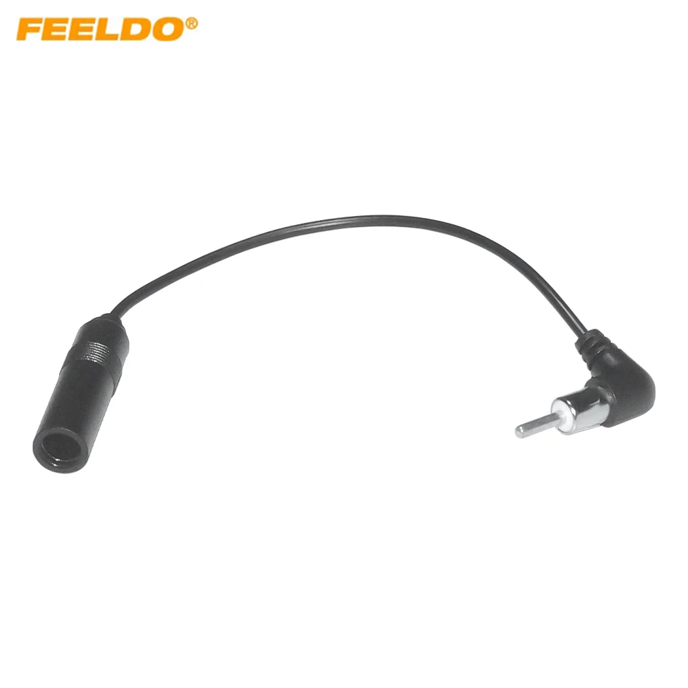 FEELDO Car Stereo Audio Radio Antenna Adapter Vehicle AM/FM Radio Aerial Extension Auto FM Wiring Cable