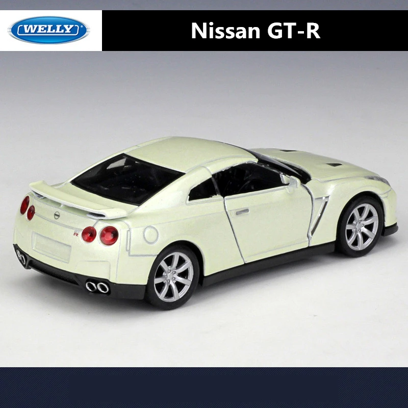 WELLY 1:36 Nissan GT-R Legierung Sport Auto Modell Diecast Metall Spielzeug Fahrzeuge Auto Modell Pull Zurück Simulation Sammlung Kinder Geschenk