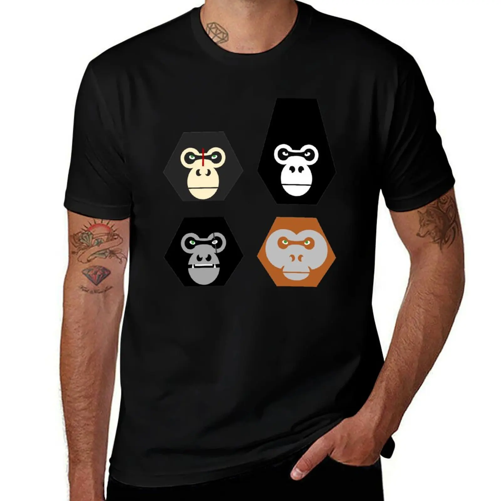 Planet of the Primates T-Shirt blue lock blue archive tops shirts graphic tees men t shirt