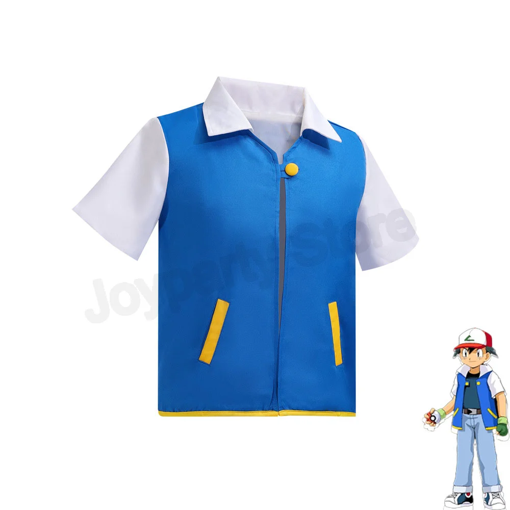 الكبار الرماد كيتشوم زي لجميع القديسين الرجال أنيمي المدرب تأثيري النساء Disfraz حفلة سترة زرقاء قبعة وقفازات مجموعات كاملة #2