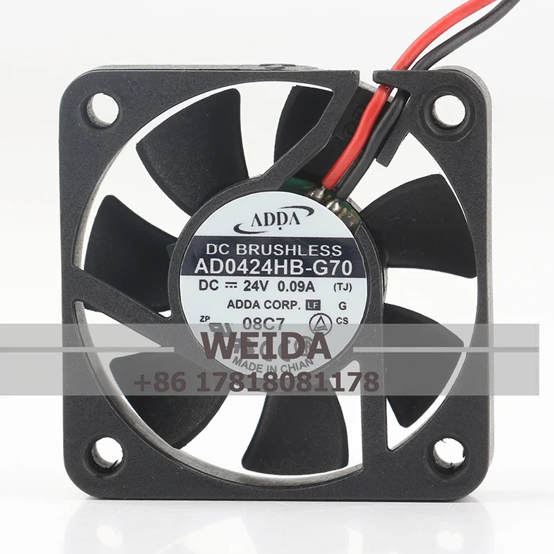 ADDA AD0424HB-G70/ AD0424HX-G70  DC24V 0.09A chassis power supply 4010 4 cm ultra-thin cooling fan 40 x 40 x 10MM