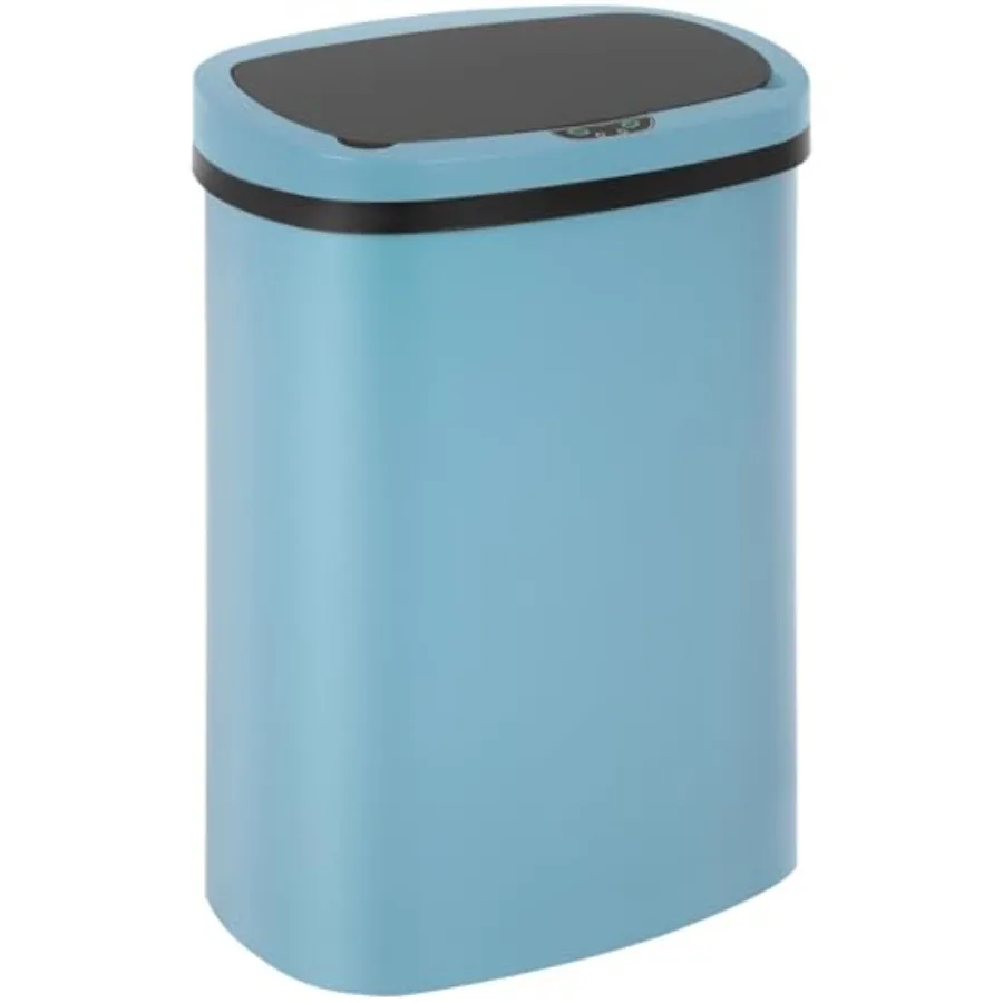

Touch-free high-capacity 49 L plastic trash can for bedroom bathroom home office and kitchenbroken-resistant automatic with lid
