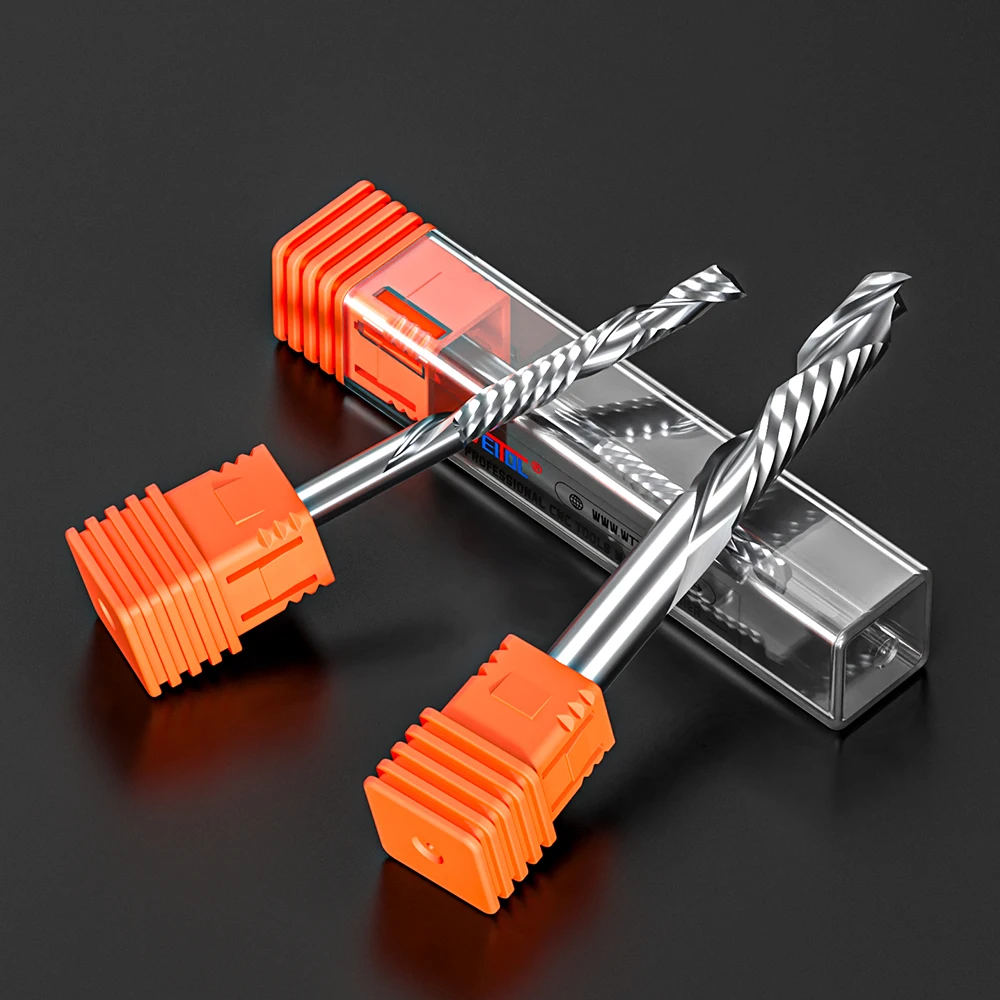 Weitol one flute compression end mill Single Flute up and down cut CNC Router End Mills for Acrylic wood