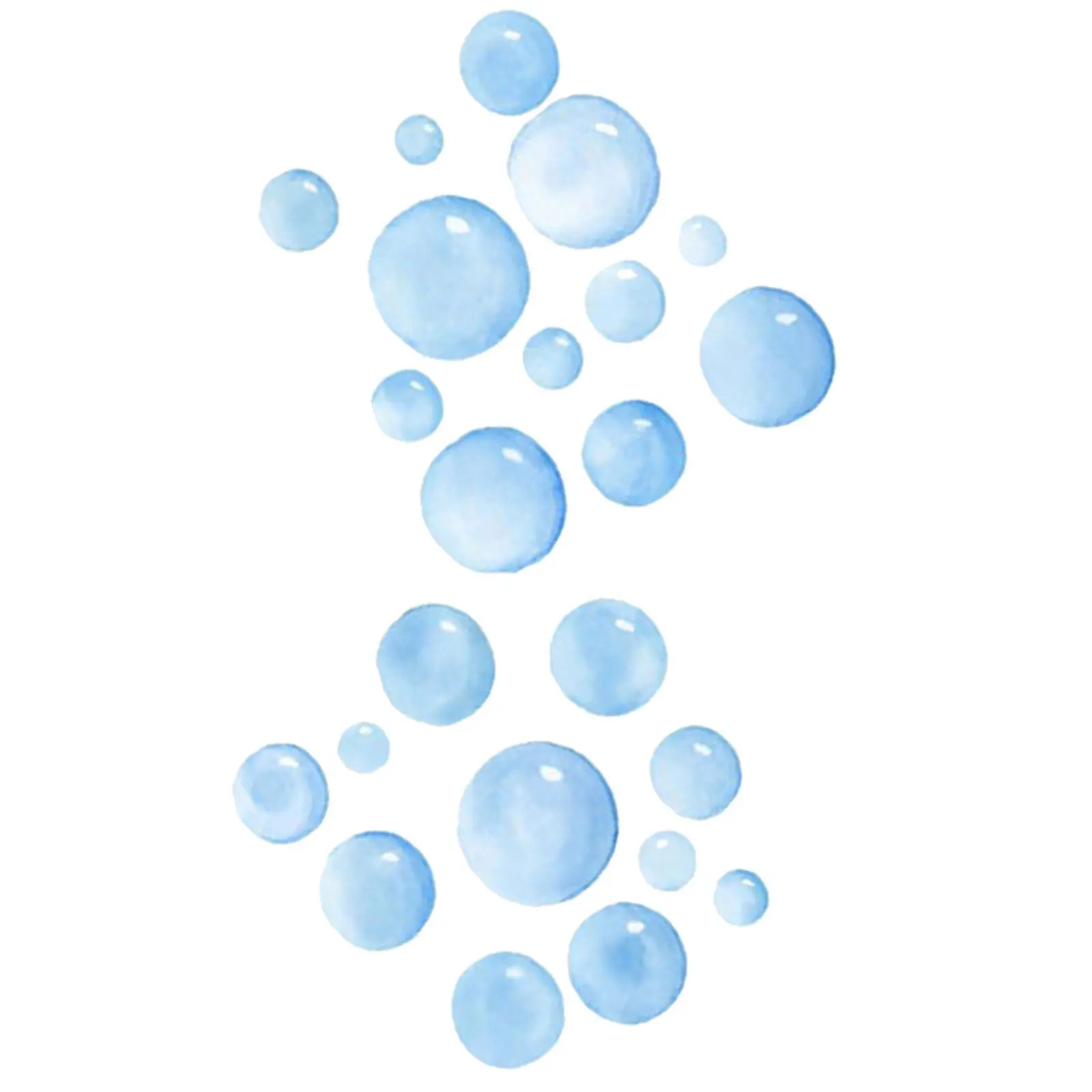 Bubbles Wall Decal Self Adhesive Removable PVC Sticker Easy Apply Remove No Damage Decorative Wall Stickers for Home Living Room