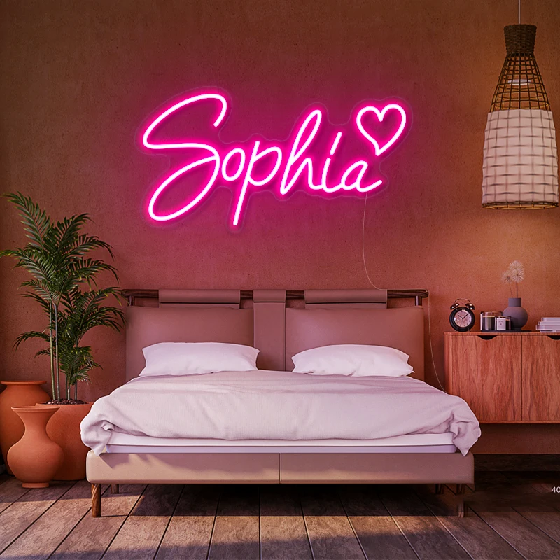 Custom Light Emitting Diode Neon Signs Bedroom Birthday Party Home Wedding Decor