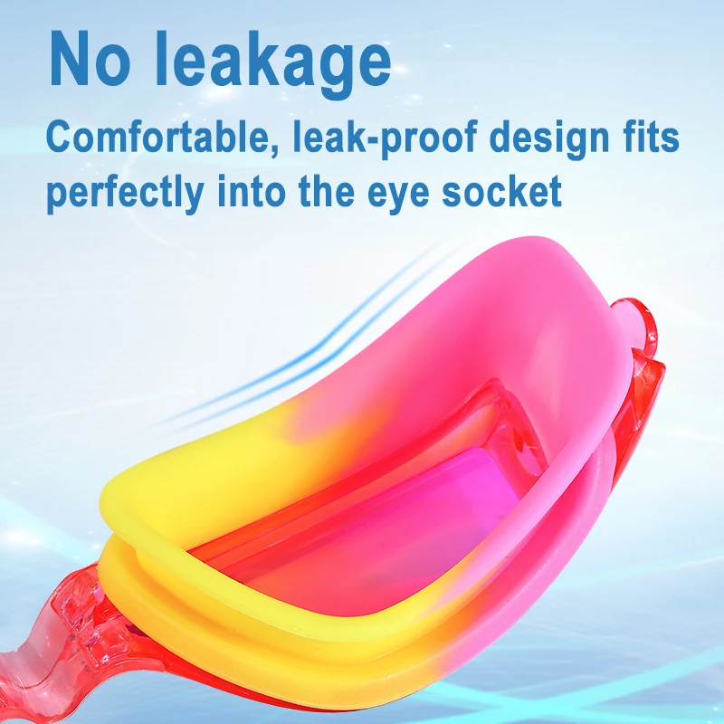 JSJM Professionelle Kinder-Schwimmbrille, beschlagfrei, UV-Schutz, wasserdichte Silikon-Schwimmbrille für Jungen und Mädchen, Schwimmbrille, Geschenk – Detail 22