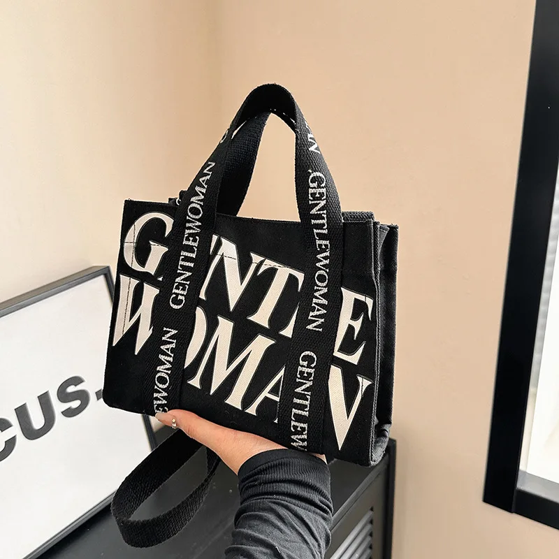 

Fashionable Daily Casual Bag Gentle Women's Printed Canvas Bag Handbags Large Capacity Shoulder Bags Crossbody Bags for Women