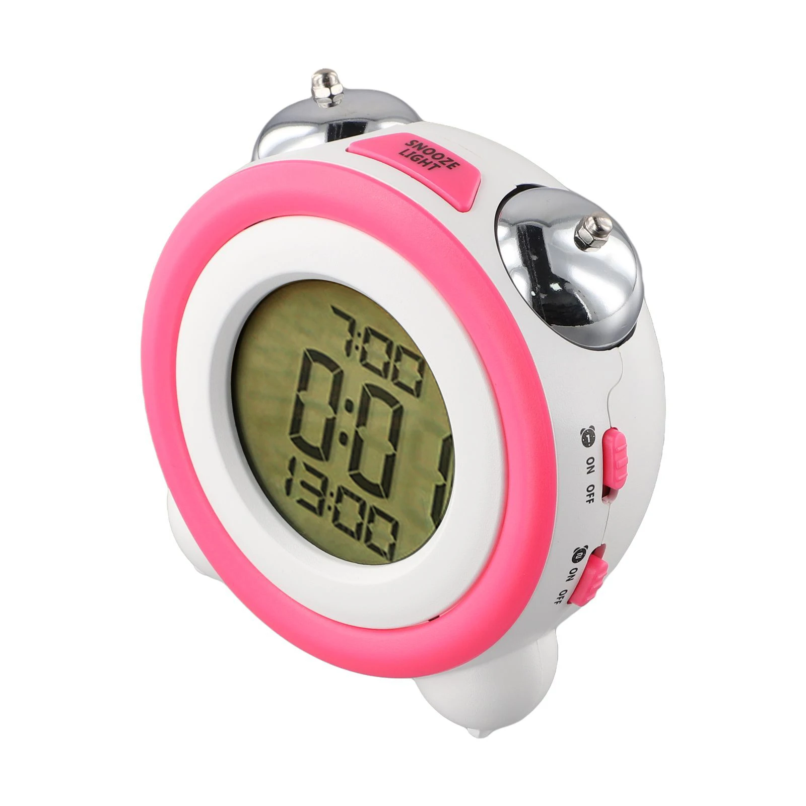 

Будильник с LED-дисплеем, стильный, из нержавеющей стали, с функцией измерения температуры, элегантный дизайн.