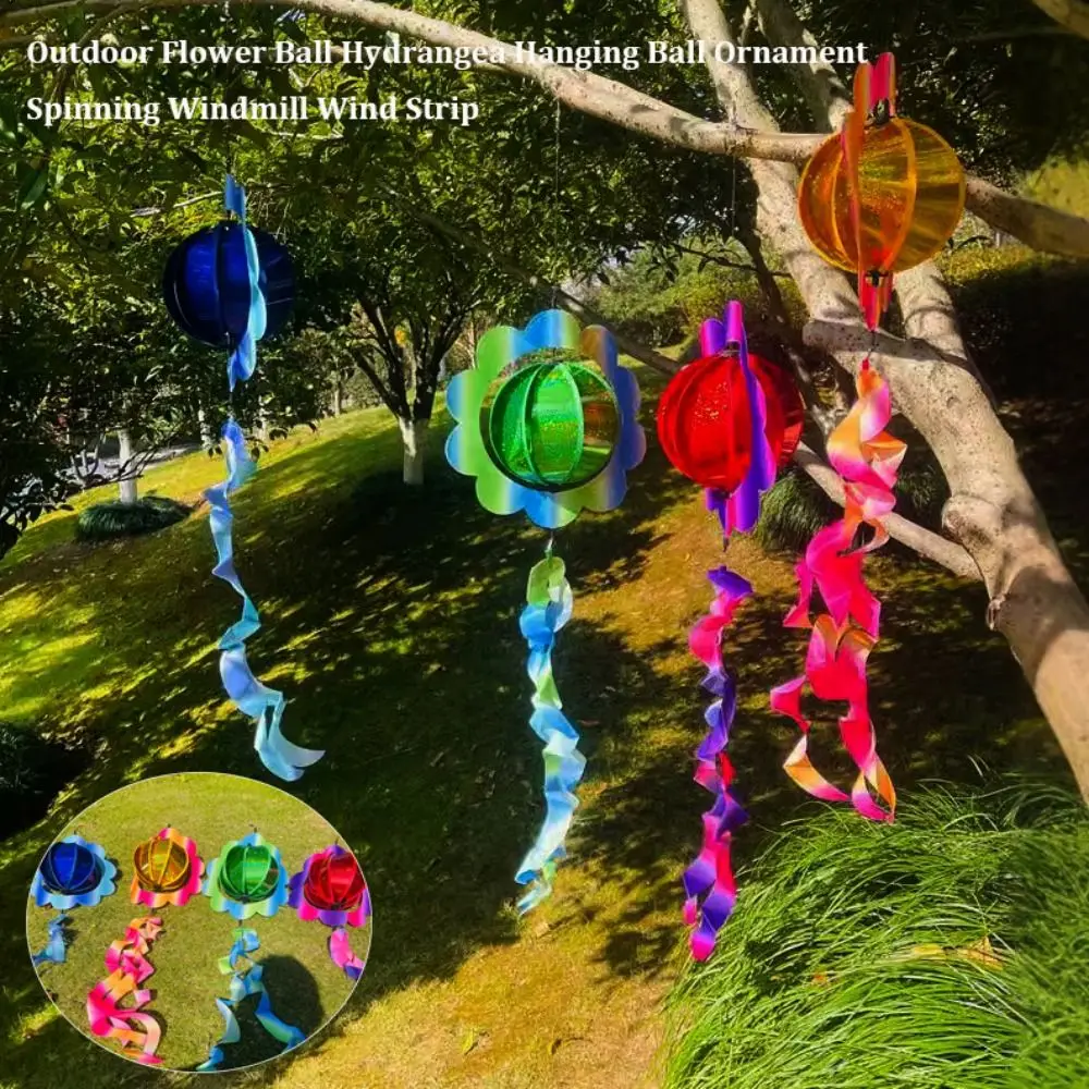 الملونة زهرة الكرة الكوبية طاحونة القماش والبلاستيك في الهواء الطلق الأطفال شنقا الكرة طاحونة لا معلقة سامة