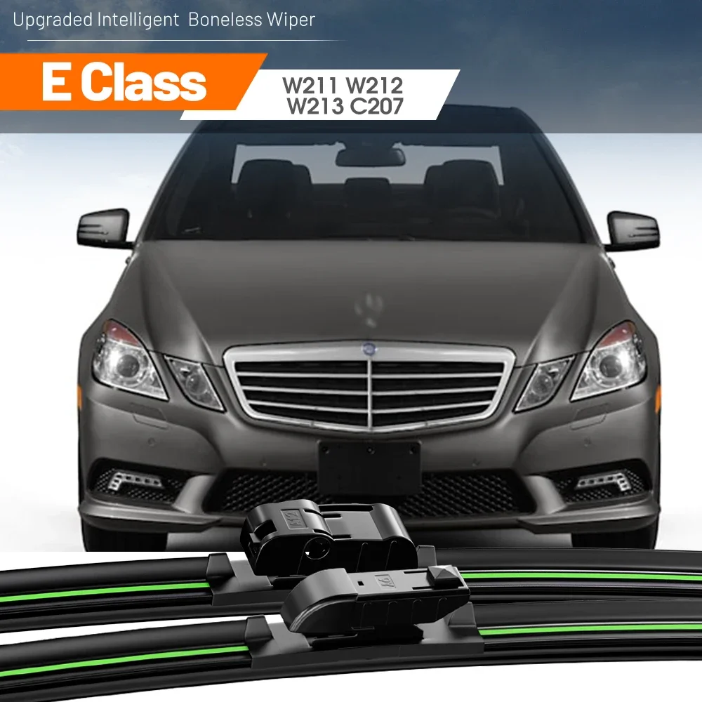 

2pcs For Mercedes Benz E Class W211 W212 W213 C207 2002-2023 Front Windshield Wiper Blades Windscreen Window Accessories