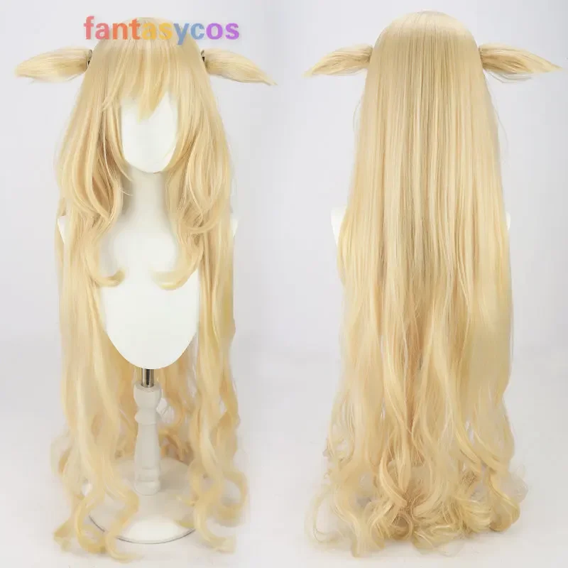 Game Arknights Viviana Droste Cosplay Wig Long Curly Heat Resistant Hair Halloween Role Play Party Costume Wig + Free Wig Cap