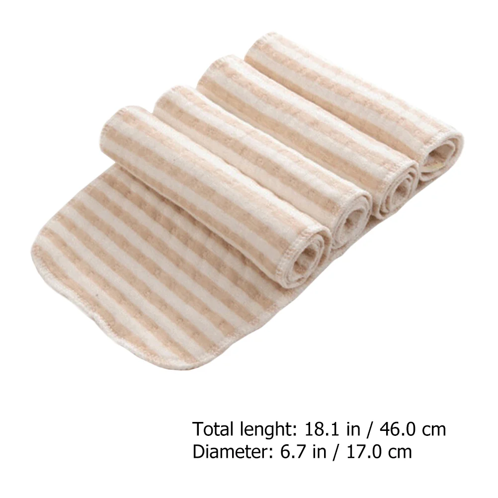 4 Pcs Baby Bath Diapers Toys Washable Booster Pad Wipes Brown Organic Colored Cotton Child