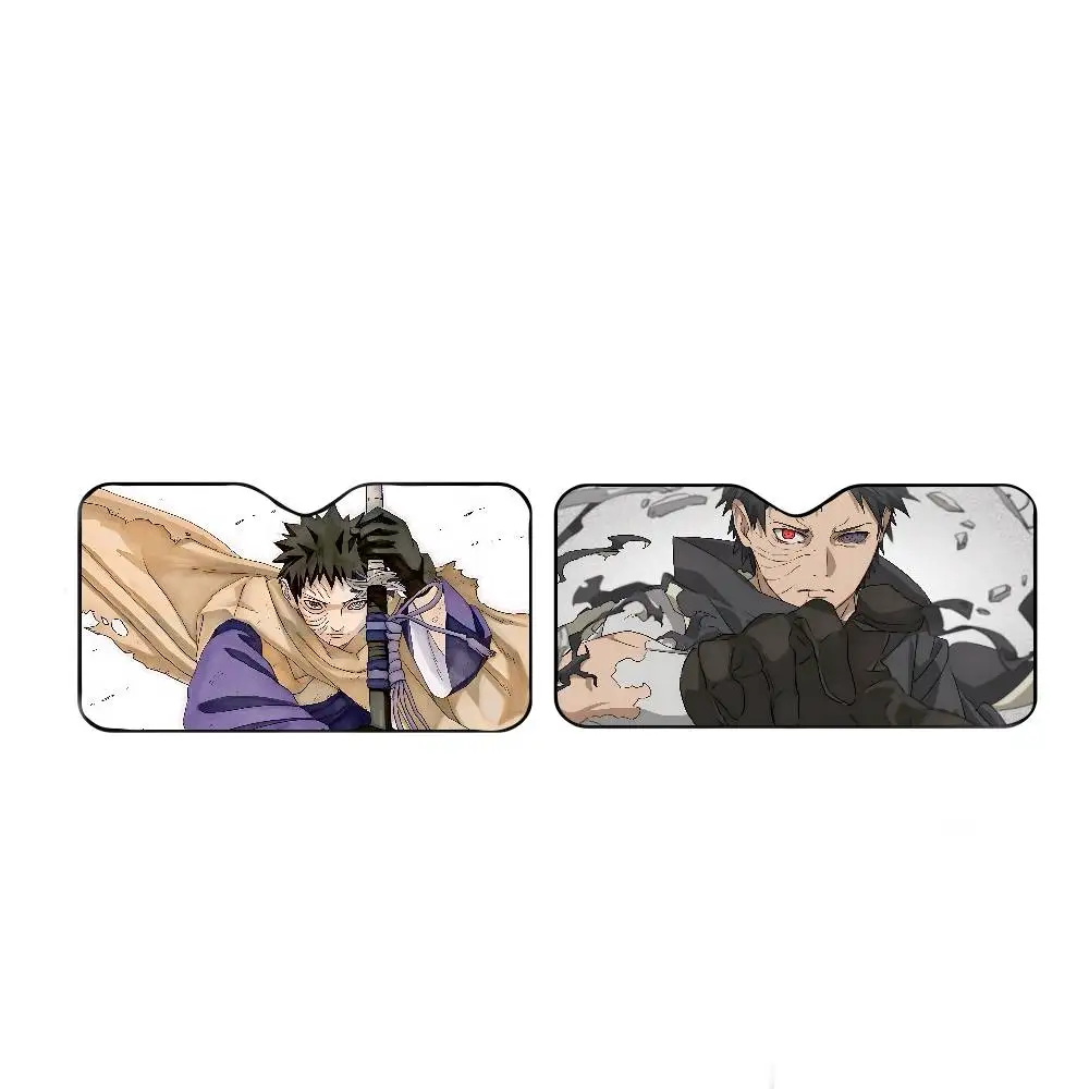 Cool O-Obito Uchiha Windshield Sunshade Car Window Windscreen Cover Sun Shade Auto Sun Visor Car-covers Car Solar Protection