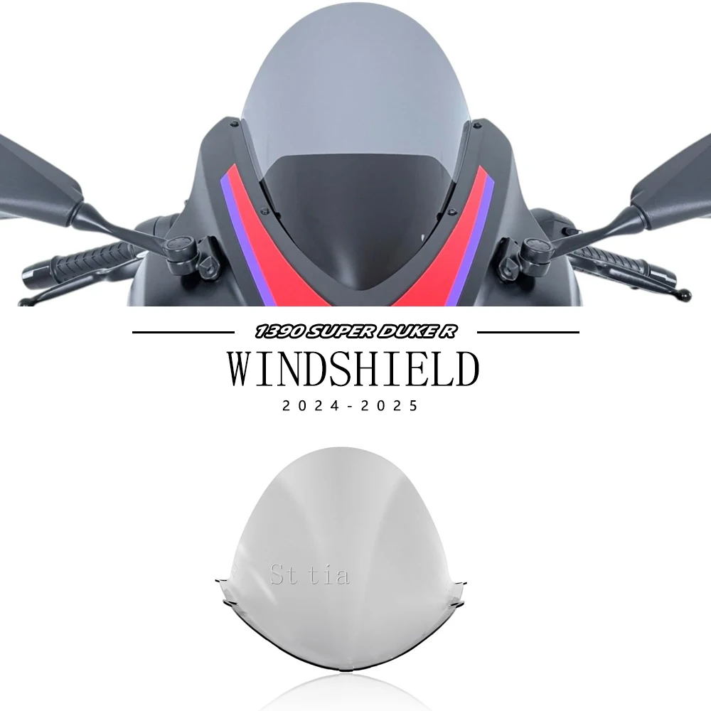 

RS457 2026 Front Windshield For Aprilia RS 457 rs457 rs 457 2024 2025 Motorcycle Screen Fairing Windscreen Wind Deflectors