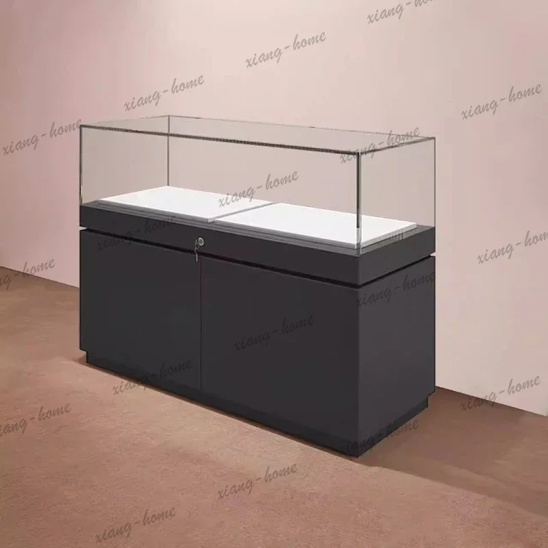 YJ Museum Antique Jewelry Cabinet Collections Display Porcelain Jewelry Cabinet Stone High Living Room Furniture Joalheira XYZBG