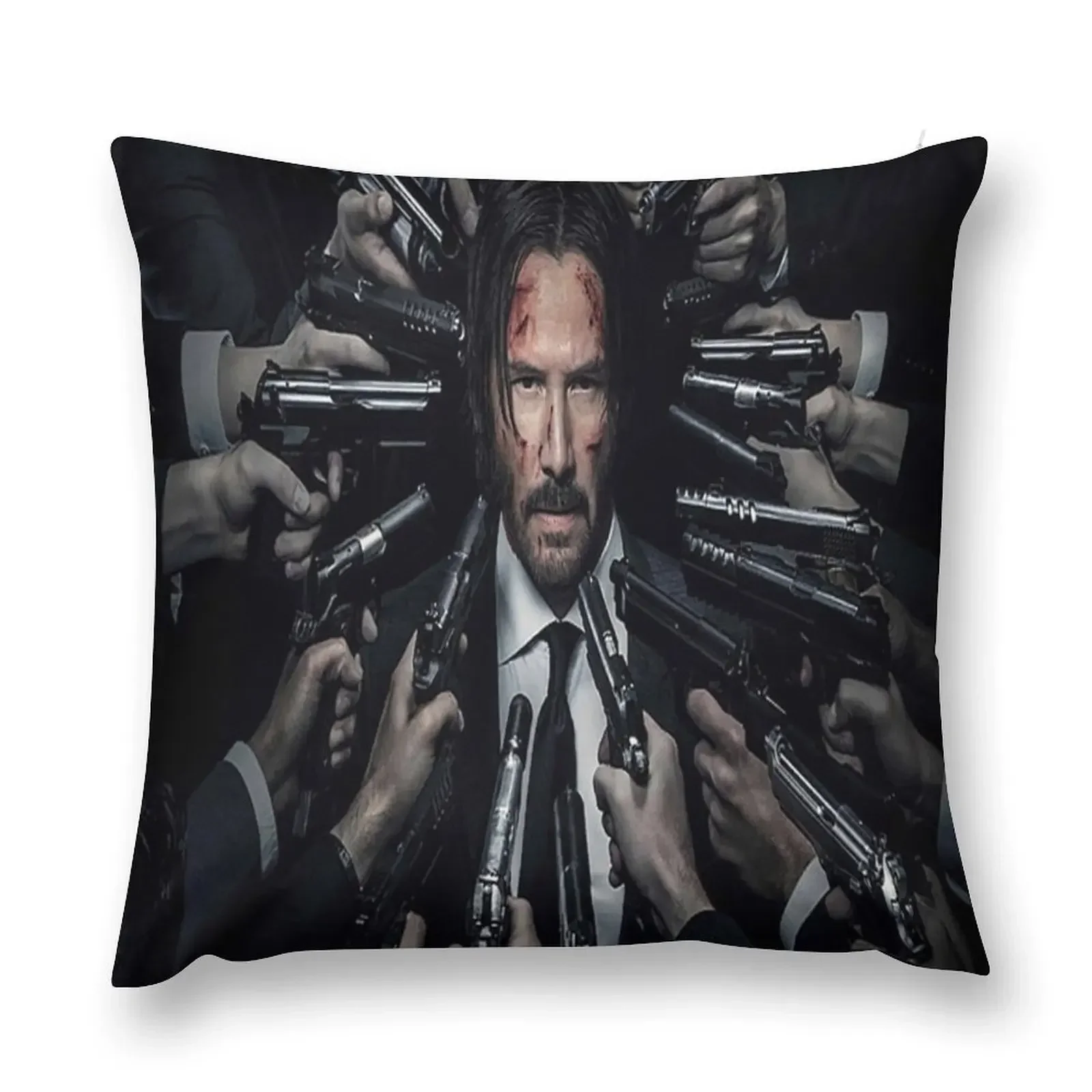 John wick Throw Pillow anime girl luxury decor Rectangular Cushion Cover pillow