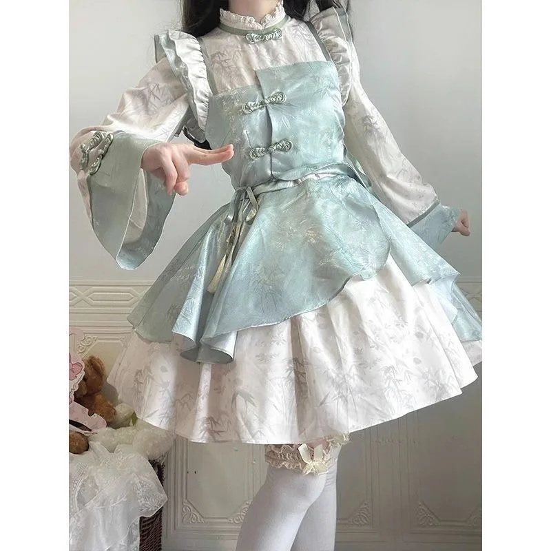 新しい中国女性用改良版チャイナドレス漢服ドレス