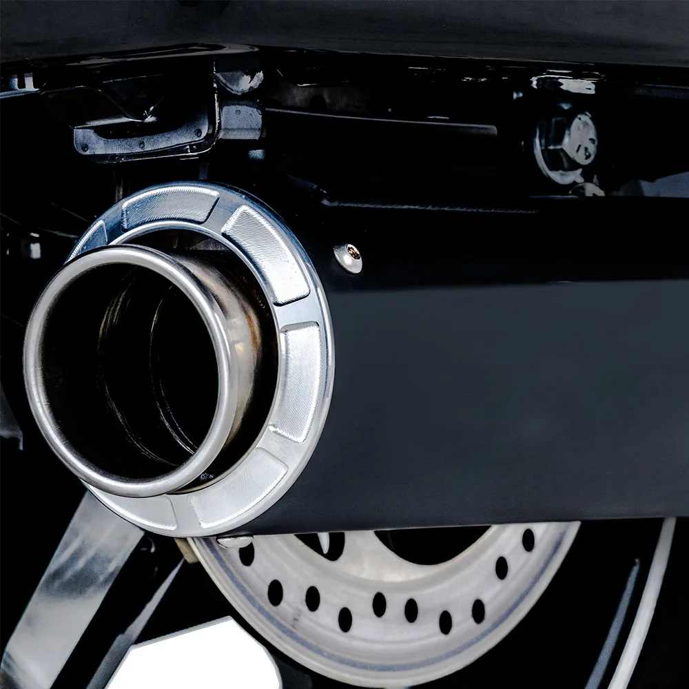 Black 4.5-Inch Stainless Steel Motorcycle Exhaust Muffler Pipe Compatible with for 1995-2016 Touring Model 4