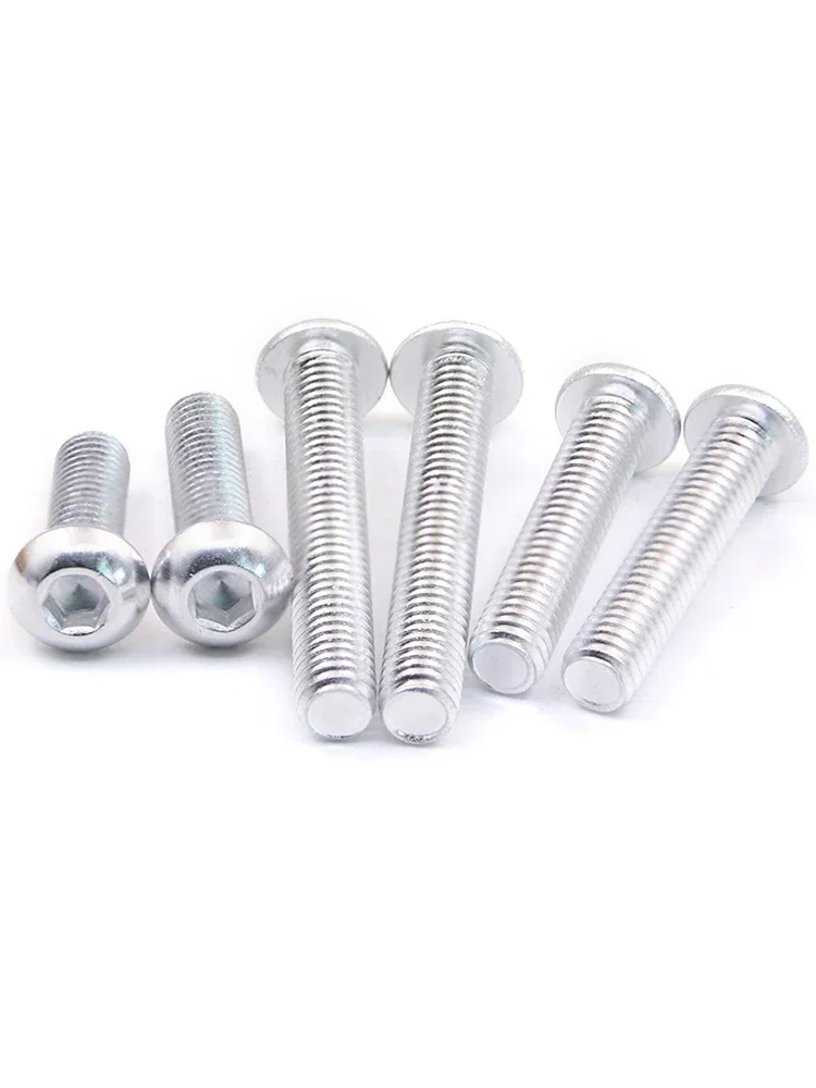 M2-M8 National Standard 6063 Aluminum Alloy Round Head Screws Mushroom Hexagon Socket Button Head Screw