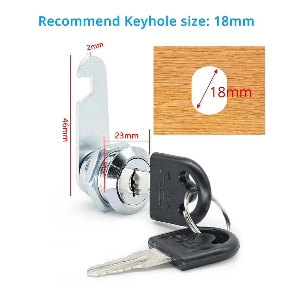 File cabinet tongue lock household lock 16/20/25/30mm cabinet door mailbox drawer cabinet locker locker