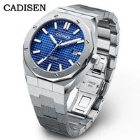 Cadisen Men's Mechanical Watch Japanese NH35 Movement Business Waterproof Men's Watch Steel Watch