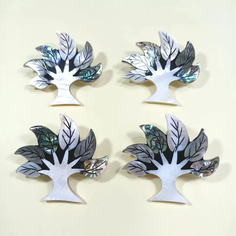 Abalone Shell, White Shell, Black Shell, Pearl Shell, Purely Handmade Mixed with Tree of Life, Dual-purpose