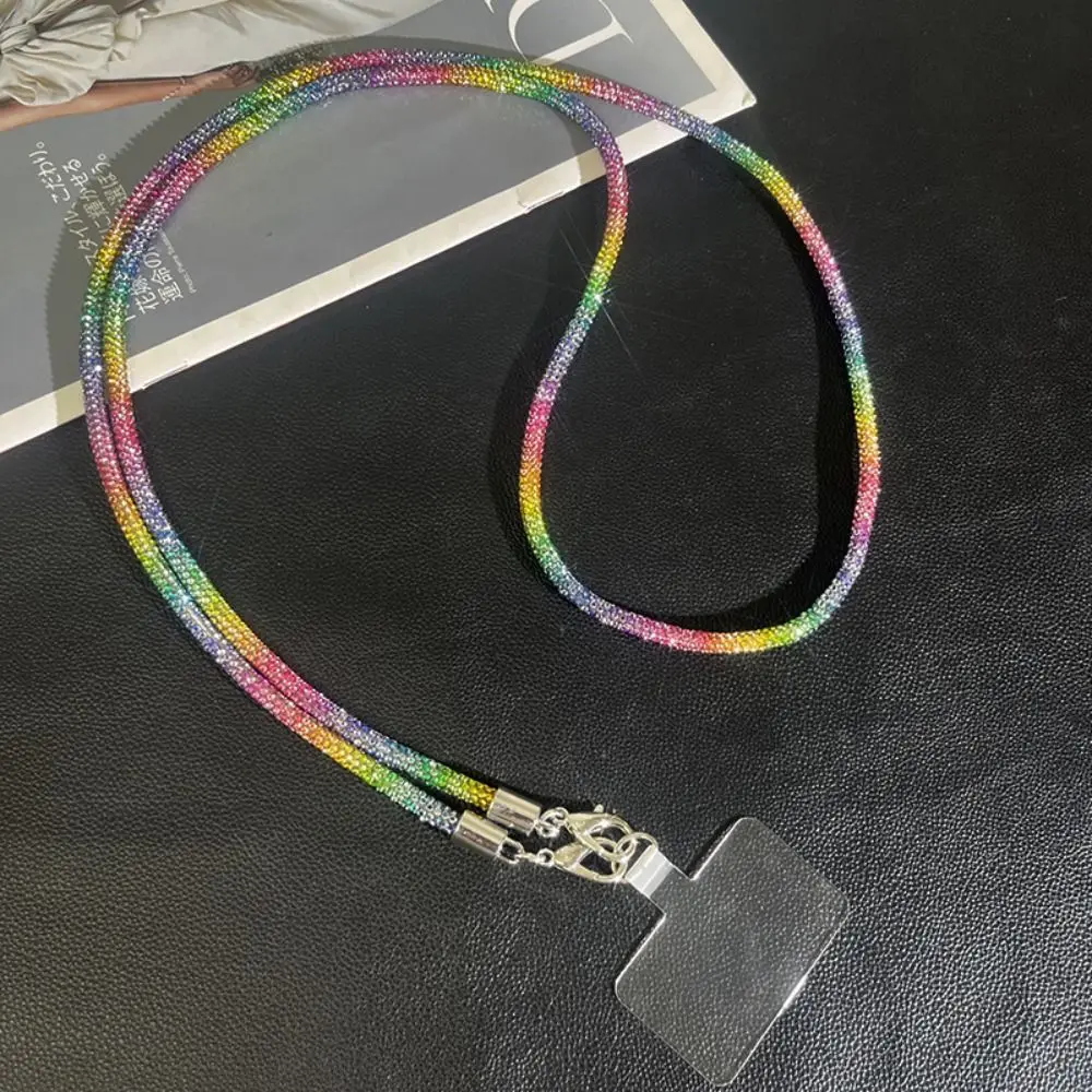

Hanging Cord Glitter Rhinestone Phone Lanyard Long Style Luxury Mobile Phone Rope Anti Drop Anti Loss Mobile Phone Chain