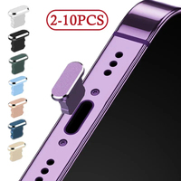 1-10pcs Metal Dust Plug Charging Port Dust Plug for iPhone 14 13 12 11 Pro MAX XS Max XR X 8 7 6 Plus SE 2020 Phone Accessories