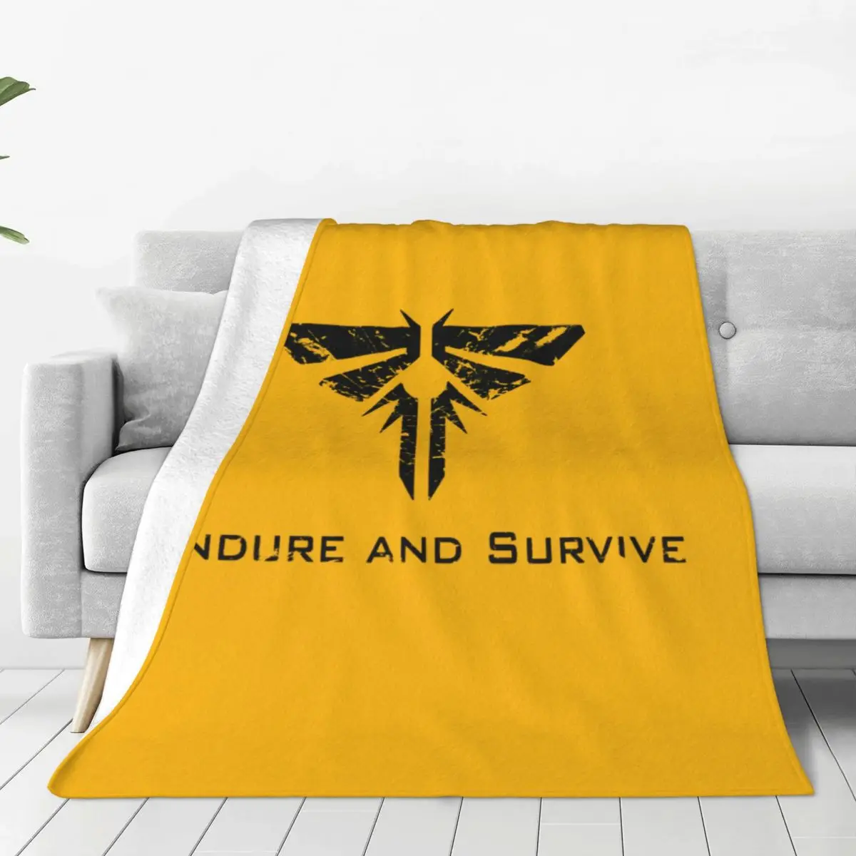 Firefly The Last Of Us Logo Blanket Flannel Throw Blankets Summer Air Conditioning Portable Lightweight Bedsprea