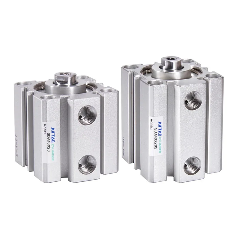 AIRTAC-SDA40 Pneumatique d'Origine, Intervalles Compacts, Course 5 10 15 20 25 30 35 40 45 50 60 70 75 80 90 100mm, Double Effet