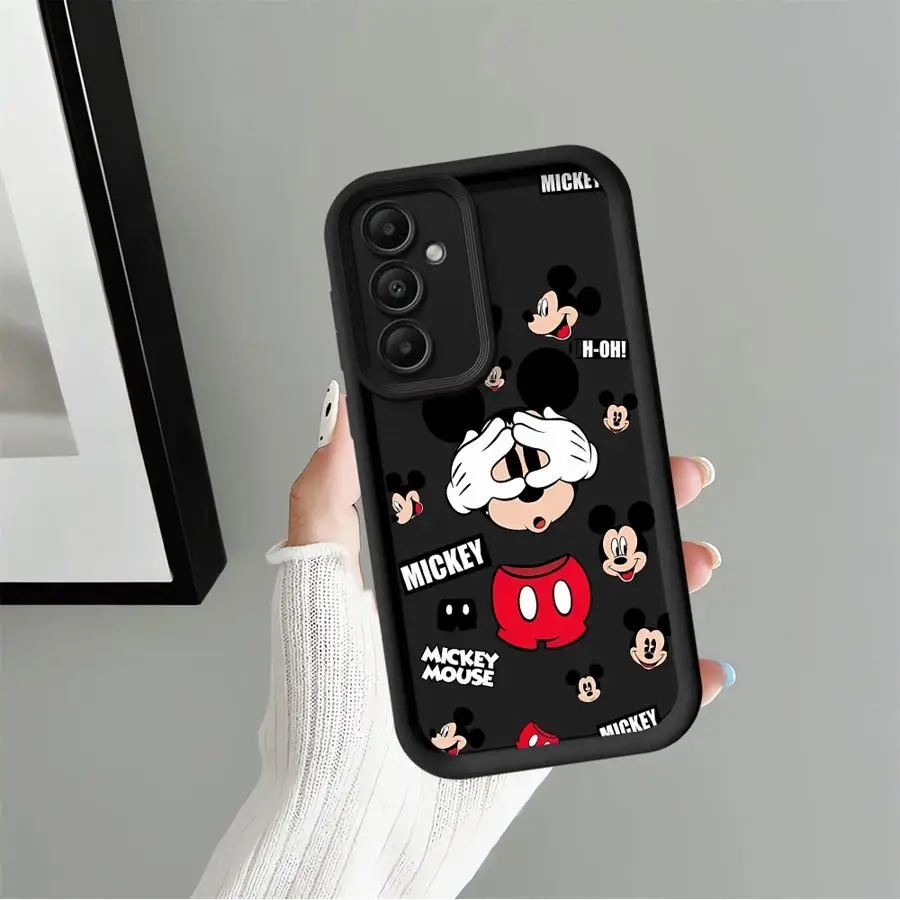 Capa para Samsung Galaxy A21s A36 A22 A32 A54 A55 A25 A26 A24 A73 A56 A35 A52 Capa de Telefone Bonita Disney Mickey Minnie Mouse