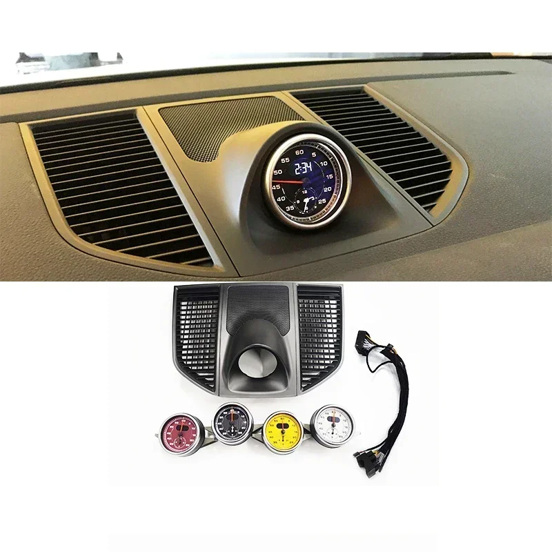 2026 New   Applicable To Car Stopwatch Meter Clock For Macan 2014-2023 Interior Dashboard Time Electronic Timer Dial