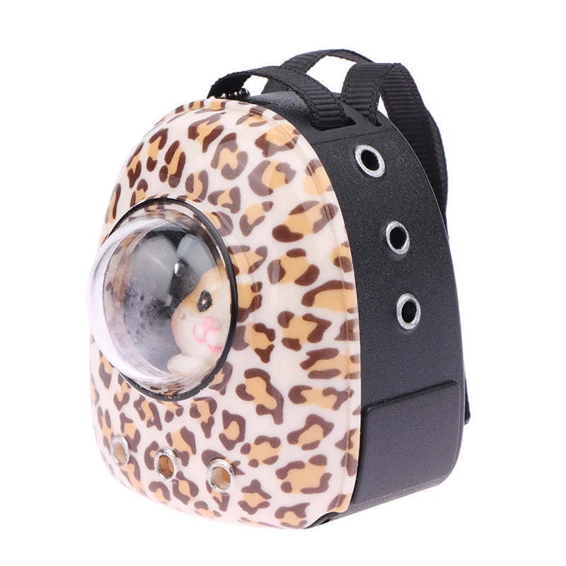 1Pc Random Doll Mini Backpack Miniature Pet Space Bag Pet Backpack Simulated Cat Backpack Model For Dollhouse Scene Decoration