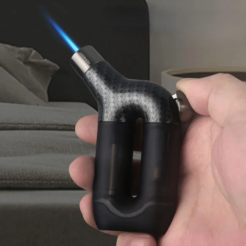 Creative Windproof Cigarette Cigar Lighter Butane Gas Lighter Mini Welding Gun Unusual Lighters  Gift Smoking Accessories