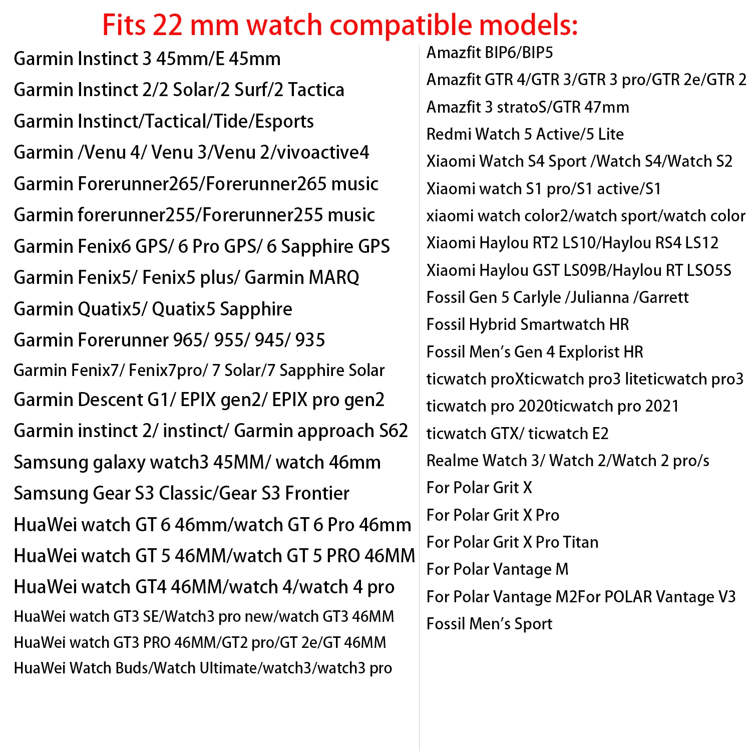 20/22mm Bestseller Modisches Nylon-Armband für Garmin Vivoactive 6/Forerunner 265/255/Venu 4, Huawei GT 6/5/Watch 5 18mm Uhrenarmband – Detail 3