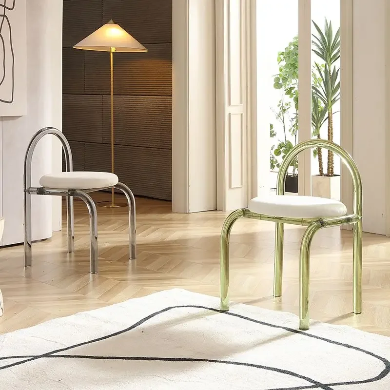 

Makeup Bedroom Transparent Acrylic Chair Dining Room Casual Living Room Dining Chairs Home Furniture