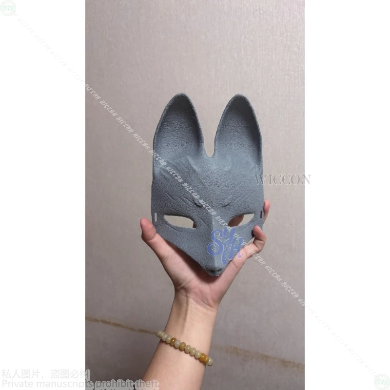 Kotoyuki Fox Man Tsuneki تأثيري أنيمي لعبة الرعب F Y2K الأبيض الباروكات أربعة ألوان ثلاثية الأبعاد حمض البوليلاكتيك الثعلب فروي قناع هالوين كوس #6