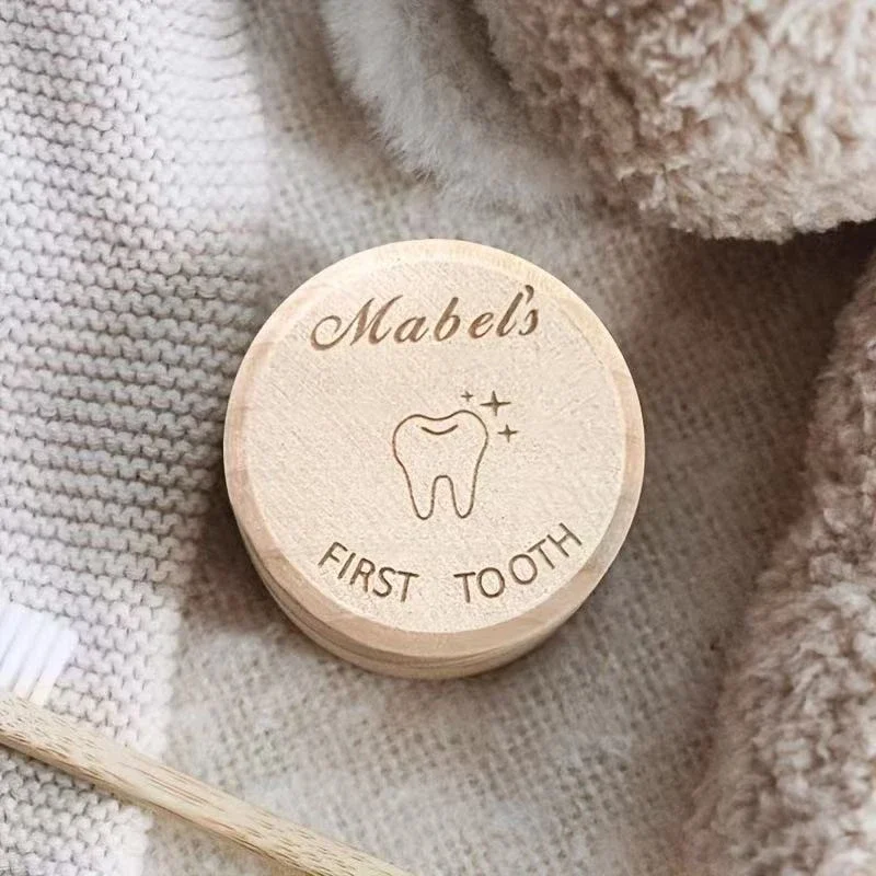 Holz Baby Fetal Haar Zähne Nabelschnur Memorial Box Geschnitzte Memorial Box Neugeborenen Taufe Baby Geschenk Nabelschnur Box – Detail 2