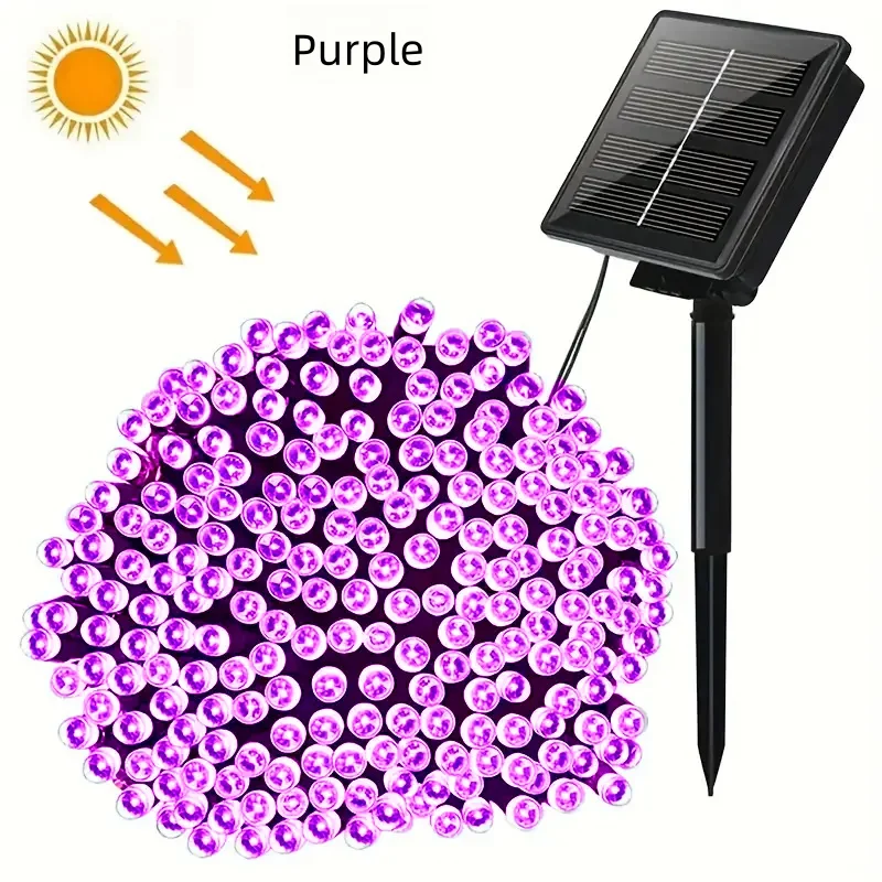 OKAL RED EAST Outdoor Solar Lichterkette LED Weihnachtsdekoration, Lichterkette Solar Lichterkette Garten Weihnachtsdekoration Licht 3