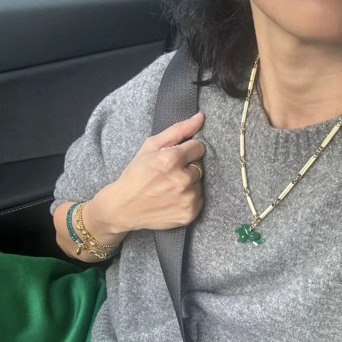 

Withered Bamboo Chain Contrasting Enamel Women's Niche Design Fashionable Versatile Necklace Jewelry Necklace Necklaces For Wome