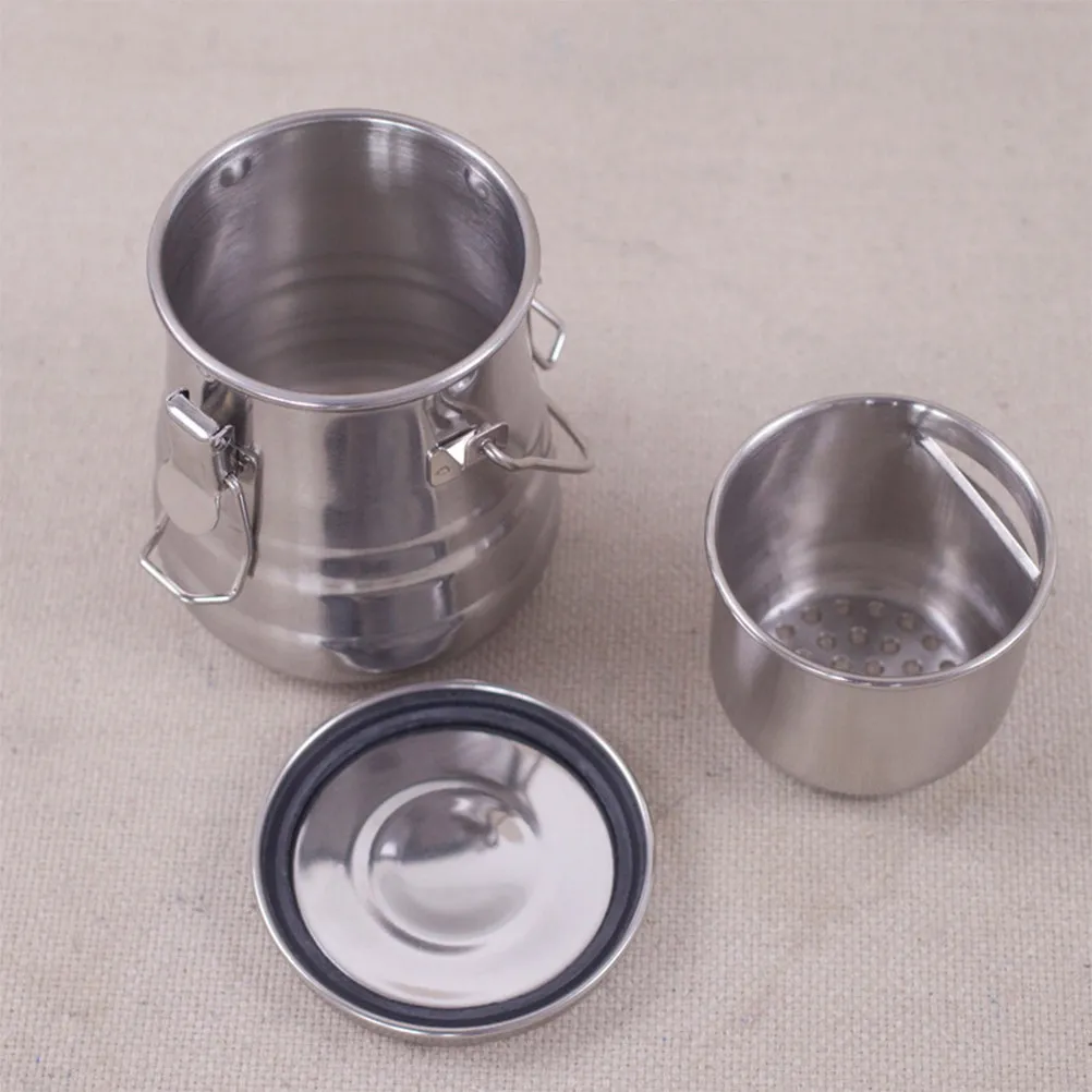 

Портативное ведро для мытья кистей из нержавеющей стали с крышкой, идеально подходит для путешествий, пленэра и художественных работ, контейнер для воды для кистей